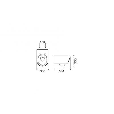 Κρεμαστή Λεκάνη SANINDUSA URB.Y 52cm RIMFLUSH  